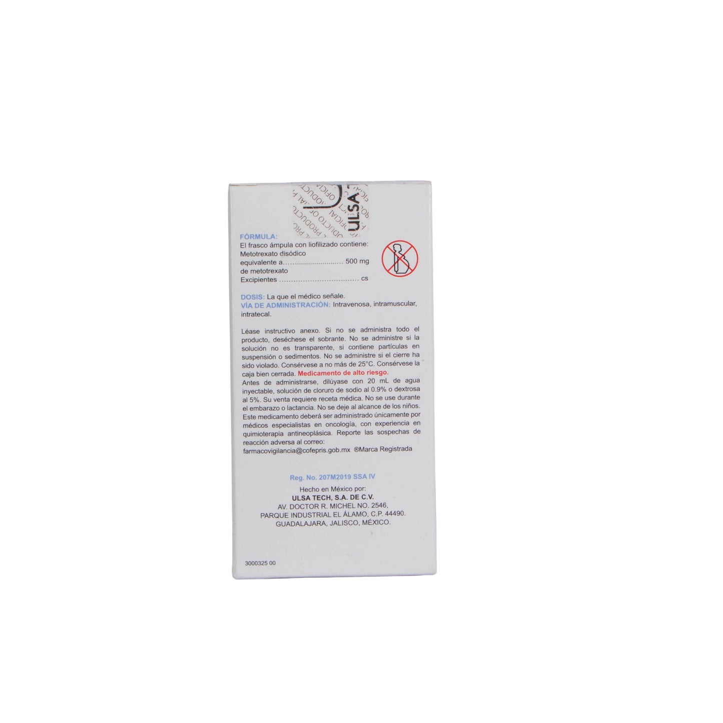 Metotrexato 500mg Ampolla – Oncología