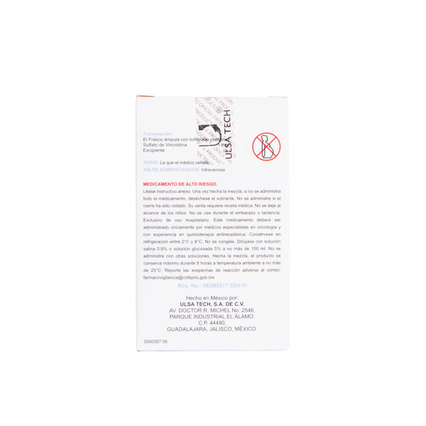 Vincristina Solución Inyectable 1mg/10ml – Oncológico