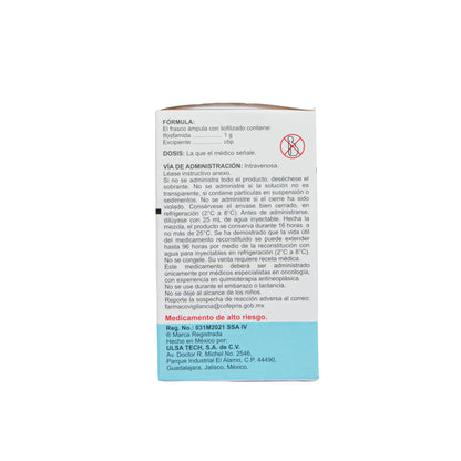 Alquifos Solución Inyectable 1 g – Antineoplásico