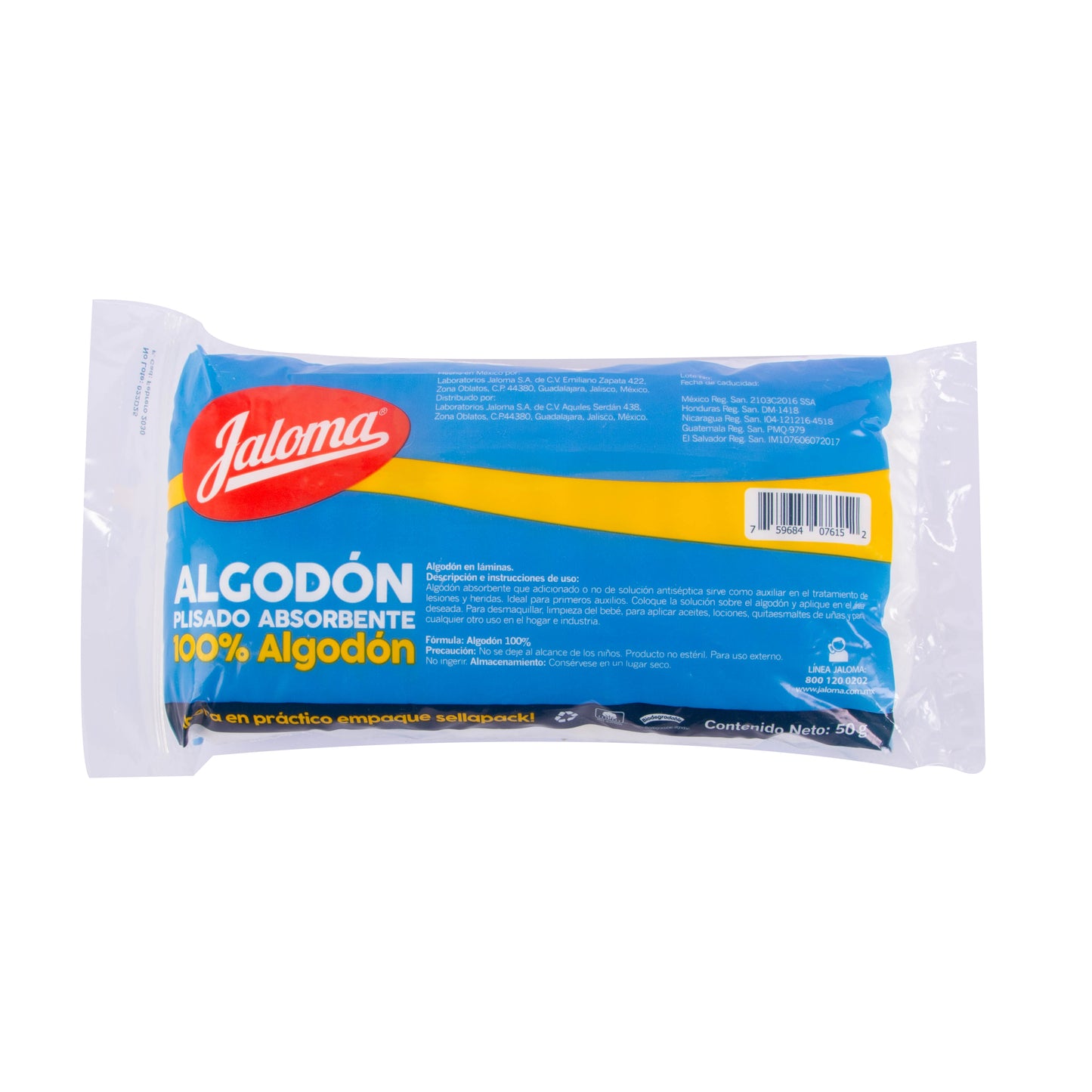Algodón Plisado 50gr Bolsa – Material de Curación