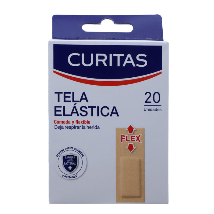 Curitas Tela Elástica Resistentes al movimiento, Caj. c/20 Piezas