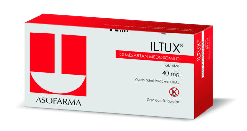 Iltux 40 mg, Olmesartán, Caj. c/28 Tab.