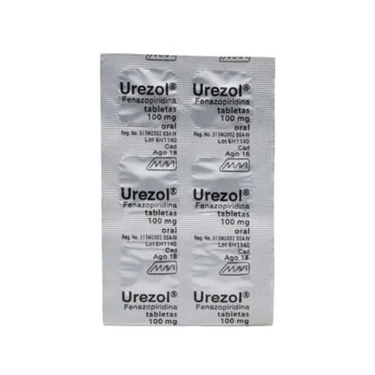 Urezol Tabletas 100 mg – Analgésico Urinario