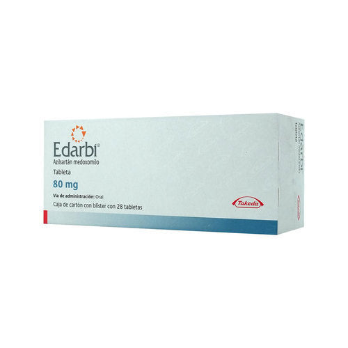Edarbi 80 mg Caja con 28 Tabletas de Azilsartán Medoxomilo