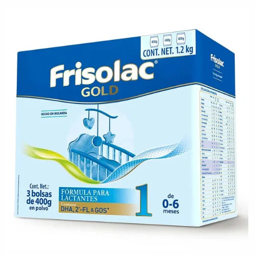 Frisolac Gold 1 Caja 3 Bolsas 400g – Fórmula Infantil