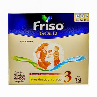 Friso Gold 3 Cja C/3 Bolsas 400g – Fórmula Infantil