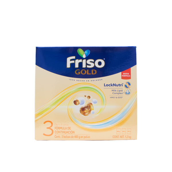 Friso Gold 3 Cja C/3 Bolsas 400g – Fórmula Infantil