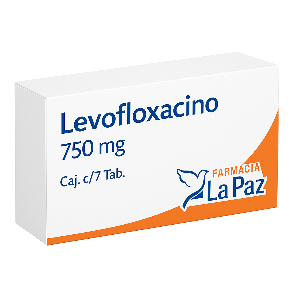 Levofloxacino 750 mg, Caj. c/7 Tab.