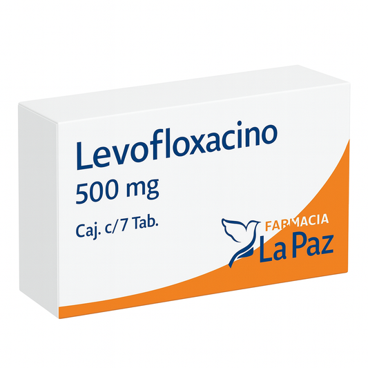 Levofloxacino 500 mg, Caj. c/7 Tab.