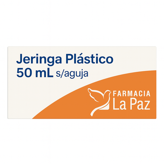 Jeringa Plástico 50 mL s/aguja