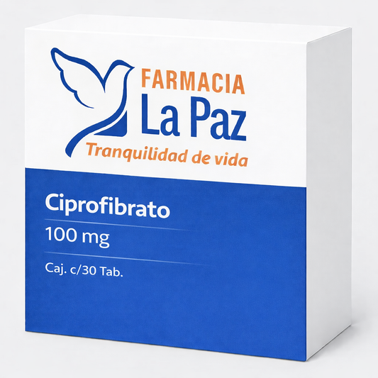Ciprofibrato 100 mg, Caj. c/30 Tab.