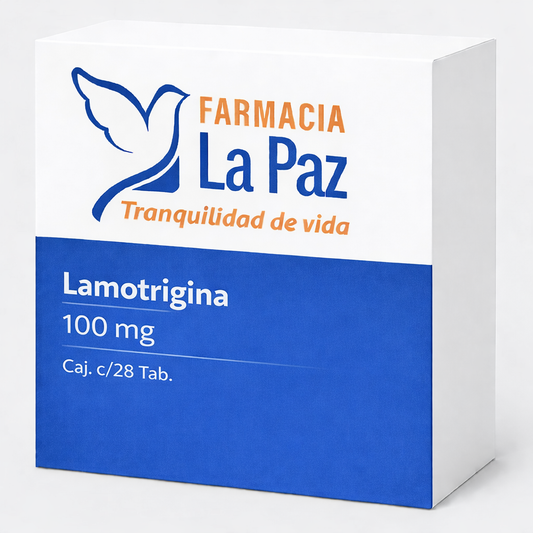 Lamotrigina 100 mg, Caj. c/28 Tab.