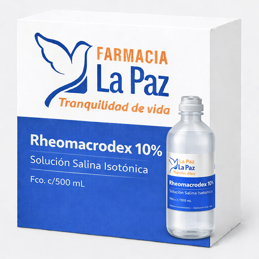 Rheomacrodex 10%, Solución Salina Isotónica, Fco. c/500 mL