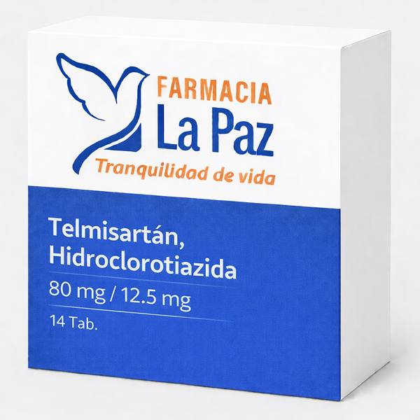 Telmisartan, Hidroclorotiazida, 80mg/12.5mg, 14 Tab.