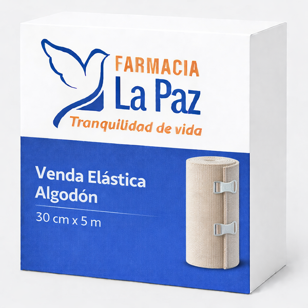 Venda Elástica Algodón 30 cm x 5 m