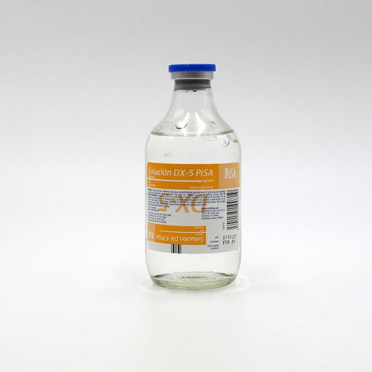 Solución DX- 5, Solución Glucosada, Fco. vidrio c/250 mL